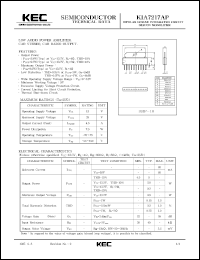 datasheet for KIA7217AP by Korea Electronics Co., Ltd.