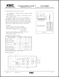 datasheet for KIA7288P by Korea Electronics Co., Ltd.