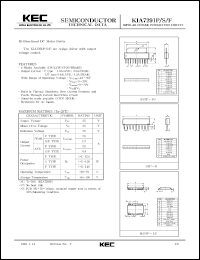 datasheet for KIA7291P by Korea Electronics Co., Ltd.