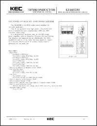datasheet for KIA8252H by Korea Electronics Co., Ltd.