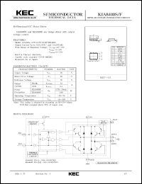 datasheet for KIA8409S by Korea Electronics Co., Ltd.