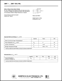 datasheet for ZMY7.5 by 