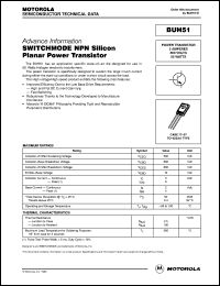 datasheet for BUH51 by ON Semiconductor