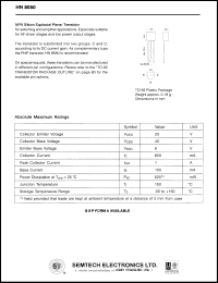 datasheet for HN8050C by 