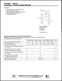 datasheet for KBP206 by 