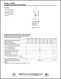 datasheet for P600A by 