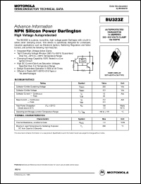 datasheet for BU323Z by ON Semiconductor