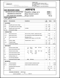 datasheet for ARF670S45 by 