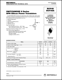 datasheet for BUV48 by ON Semiconductor
