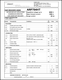 datasheet for ARF794HTS60 by 