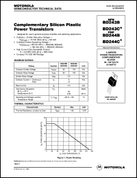 datasheet for BD243B by ON Semiconductor