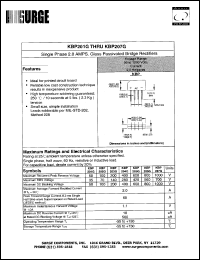 datasheet for KBP204G by 