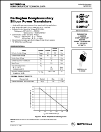 datasheet for BDW42 by ON Semiconductor