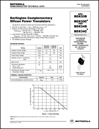 datasheet for BDX33B by ON Semiconductor