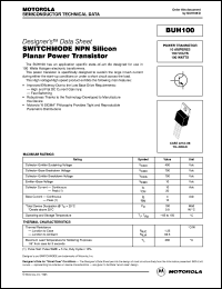 datasheet for BUH100 by ON Semiconductor