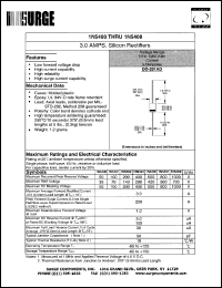 datasheet for 1N5406 by 