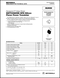 datasheet for BUH50 by ON Semiconductor