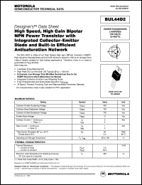 datasheet for BUL44D2 by ON Semiconductor