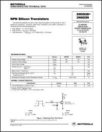 datasheet for 2N5038 by ON Semiconductor