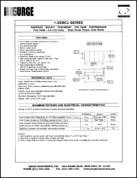 datasheet for 1.5SMCJ5.0 by 