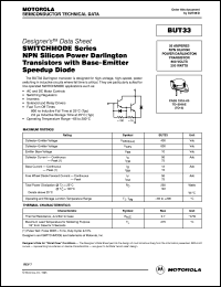 datasheet for BUT33 by ON Semiconductor