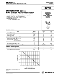 datasheet for BUV11 by ON Semiconductor