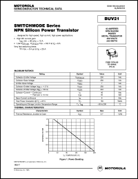 datasheet for BUV21 by ON Semiconductor