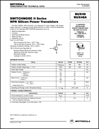 datasheet for BUX48 by ON Semiconductor