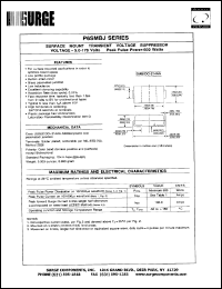 datasheet for P6SMBJ5.0 by 