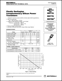datasheet for BD776 by ON Semiconductor