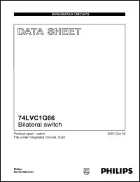 datasheet for 74LVC1G66GW by Philips Semiconductors