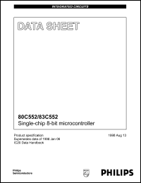 datasheet for P80C552EFA by Philips Semiconductors