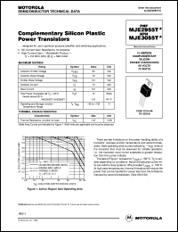 datasheet for MJE2955T by ON Semiconductor