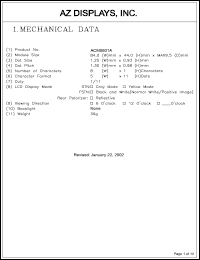 datasheet for ACM0801A-RGBW-T by 