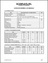 datasheet for ACM1601B-NEGS-T by 