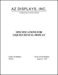 datasheet for ACM1601H-RLFS-T by 