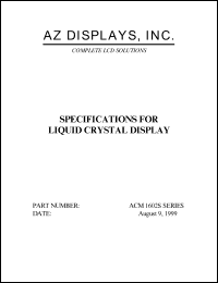 datasheet for ACM1602S-FLYS-T by 