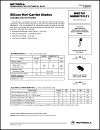 datasheet for MBD701 by ON Semiconductor