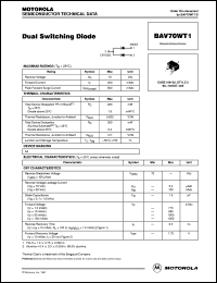 datasheet for BAV70WT1 by ON Semiconductor
