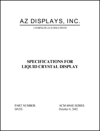 datasheet for ACM4004E-RLYS-T by 