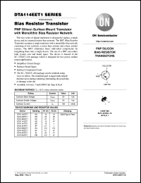 datasheet for DTA114EET1 by ON Semiconductor