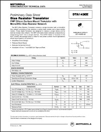 datasheet for DTA143EE by ON Semiconductor