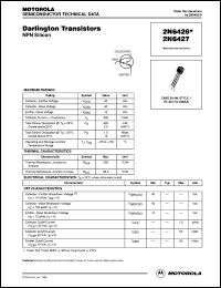 datasheet for 2N6426 by ON Semiconductor