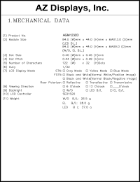 datasheet for AGM1232D-RLYTH-T by 