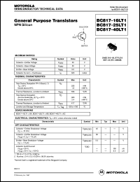 datasheet for BC817-16LT1 by ON Semiconductor