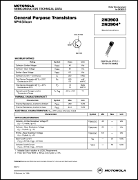 datasheet for 2N3903RLRM by ON Semiconductor