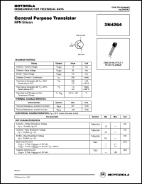 datasheet for 2N4264 by ON Semiconductor