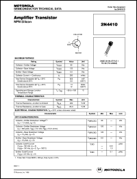 datasheet for 2N4410 by ON Semiconductor