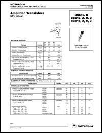 datasheet for BC546BRL1 by ON Semiconductor