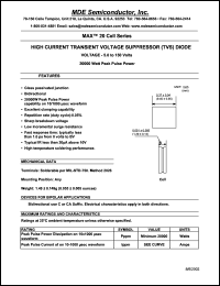 datasheet for MAX20-7.5CA by 